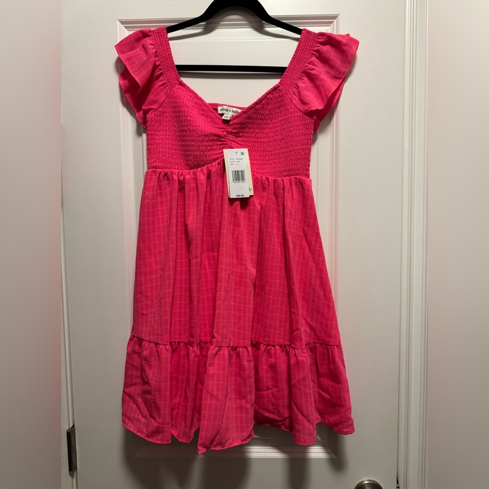 Brand New! With tags. Allison + Kelly pink short sleeve dress.